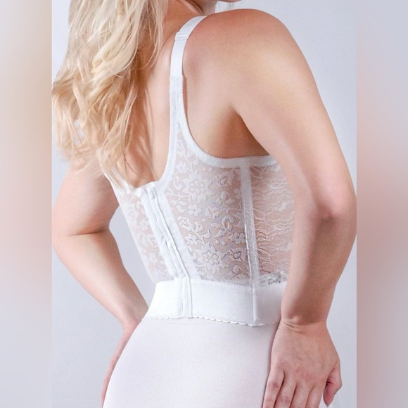 💄 RAGO Longline Wireless Expandable Cup Bra Retro Vintage Madmen - Picture 7 of 8